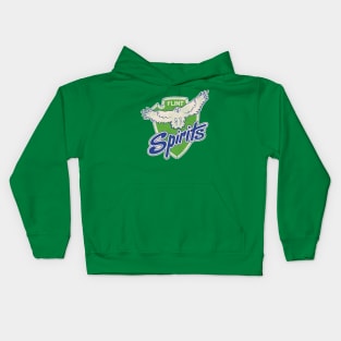 Defunct Flint Spirits Hockey Team Kids Hoodie